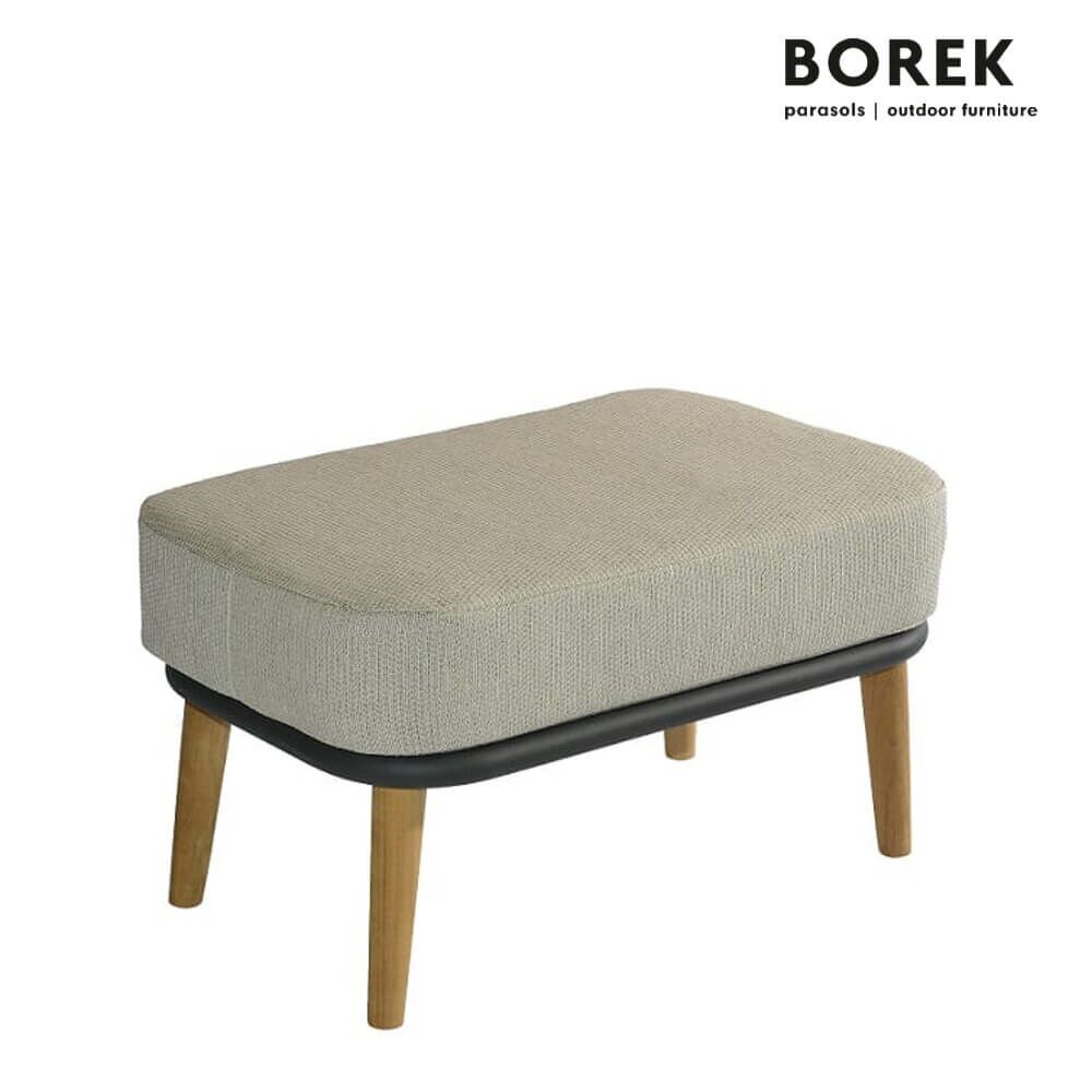  Hocker Für Den Garten Von Borek Mit Beinen Aus Teakholz Und Kissen - Coimbra Hocker