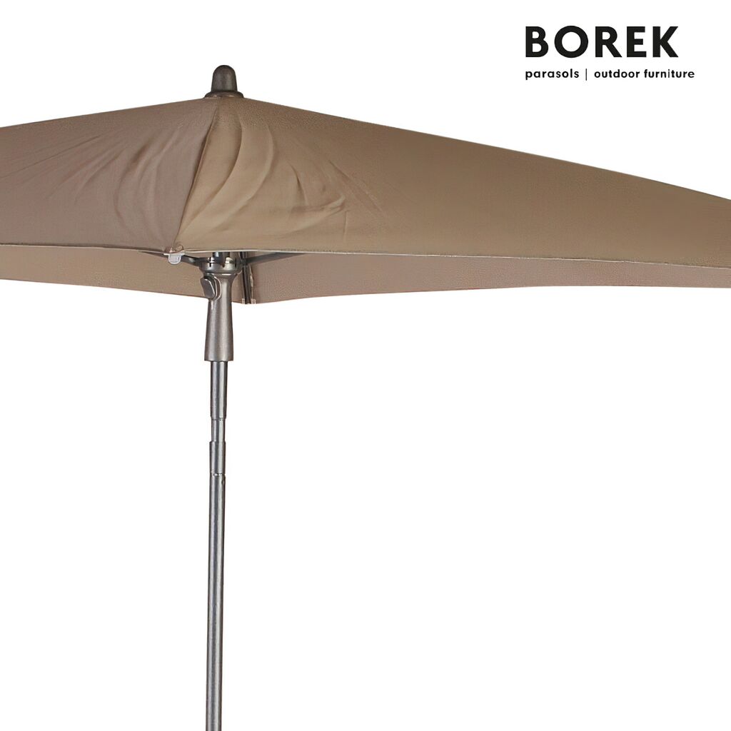  Höhenverstellbarer Sonnenschirm Von Borek - Kippbar - Metall Rahmen - Hochwertig - Ancona Sonnenschirm
