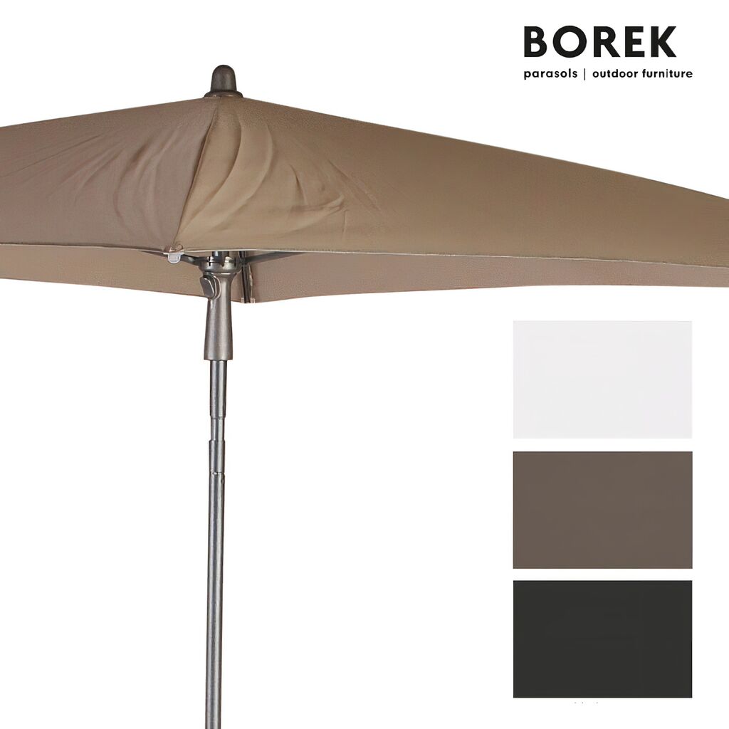  Höhenverstellbarer Sonnenschirm Von Borek - Kippbar - Metall Rahmen - Hochwertig - Ancona Sonnenschirm
