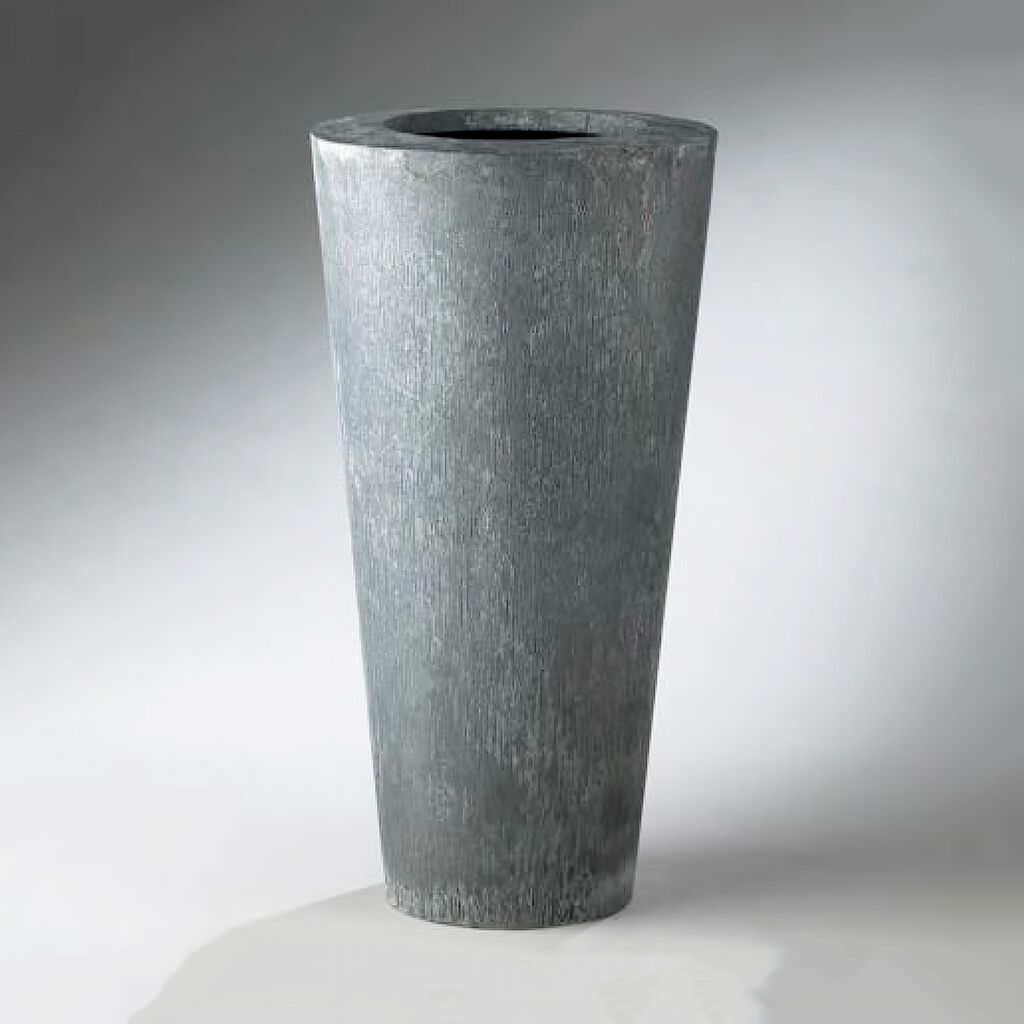  Hohe Bodenvase Aus Stahl Oder Cortenstahl - Rund & Modern - Nobeles Grana