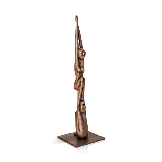  Hohe Designer Bronzeskulptur In Limitierter Edition - Devotion