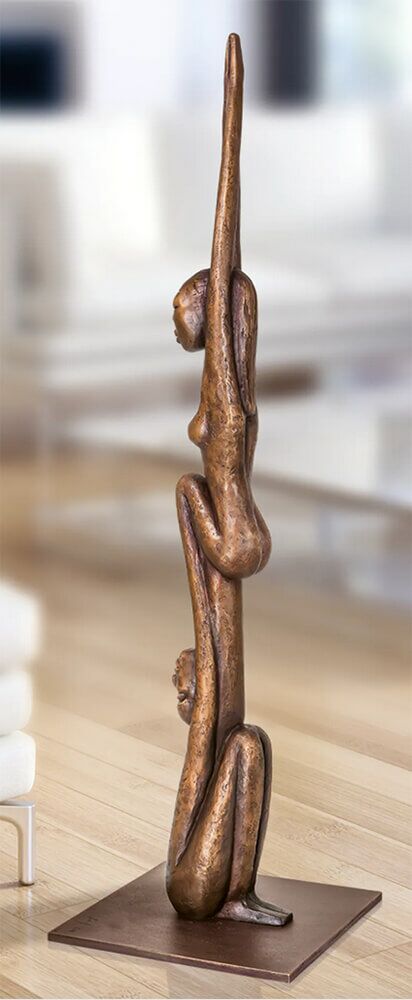  Hohe Designer Bronzeskulptur In Limitierter Edition - Devotion