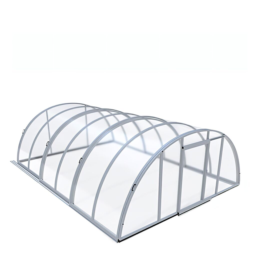  Hohe Garten Poolüberdachung - Aus Aluminium & Polycarbonat - Sonderanfertigung - Olivin Hoch