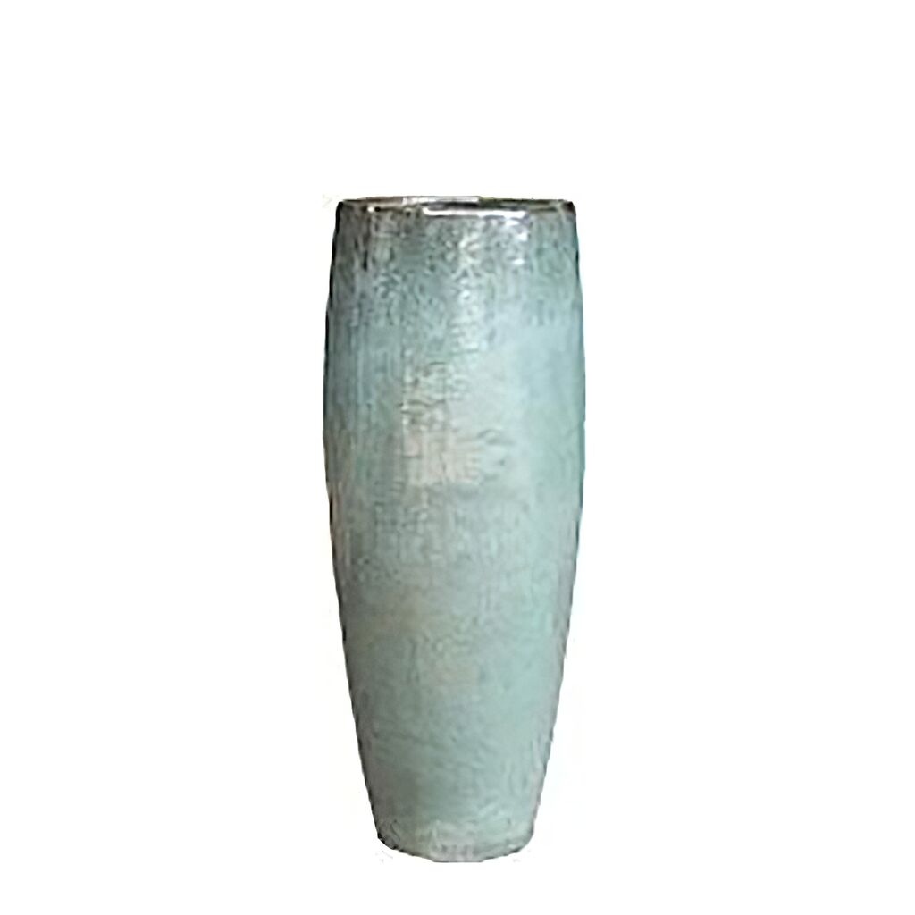  Hohe Gartenvase Aus Keramik - Rund - Jade - Wutaro