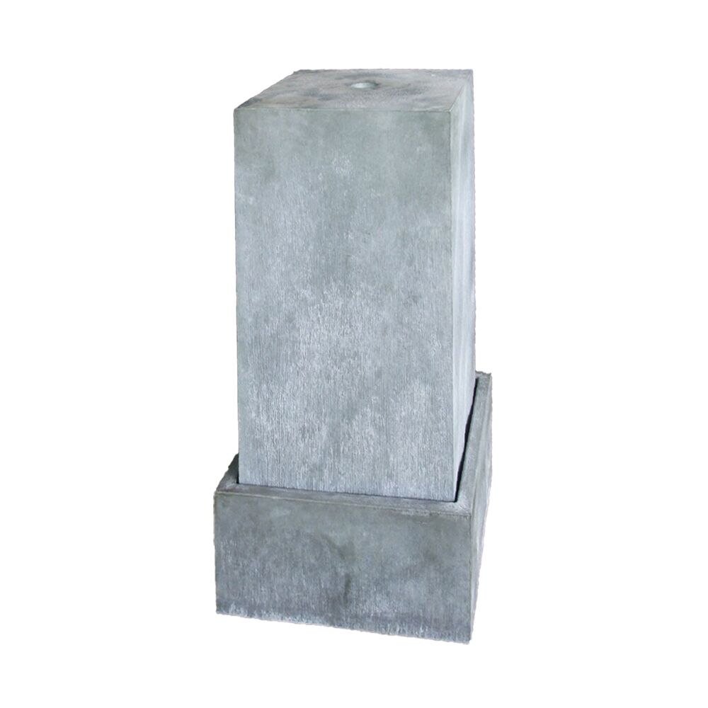  Hoher Quellstein Mit Auffangschale Aus Stahl Oder Cortenstahl - Tellkado