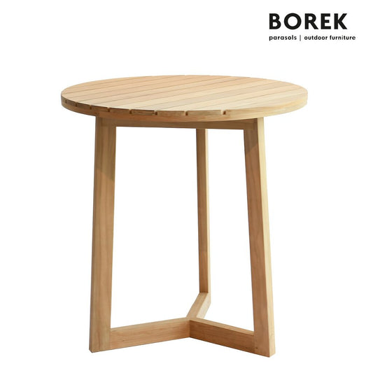  Hoher Teak Holztisch Von Borek Für Den Garten - Rund - Limone Gartentisch