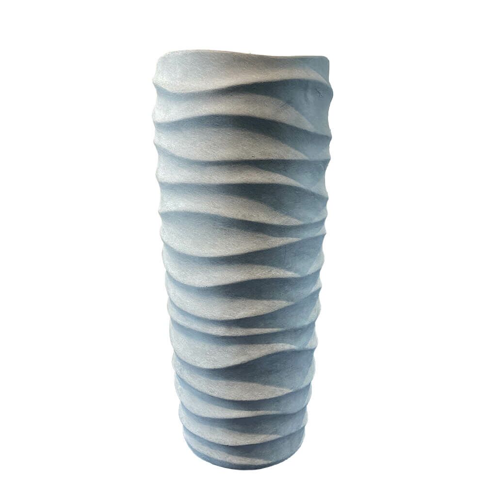  Hohes Garten Pflanzgefäß In Zement Optik - Polystone - Mombaldone