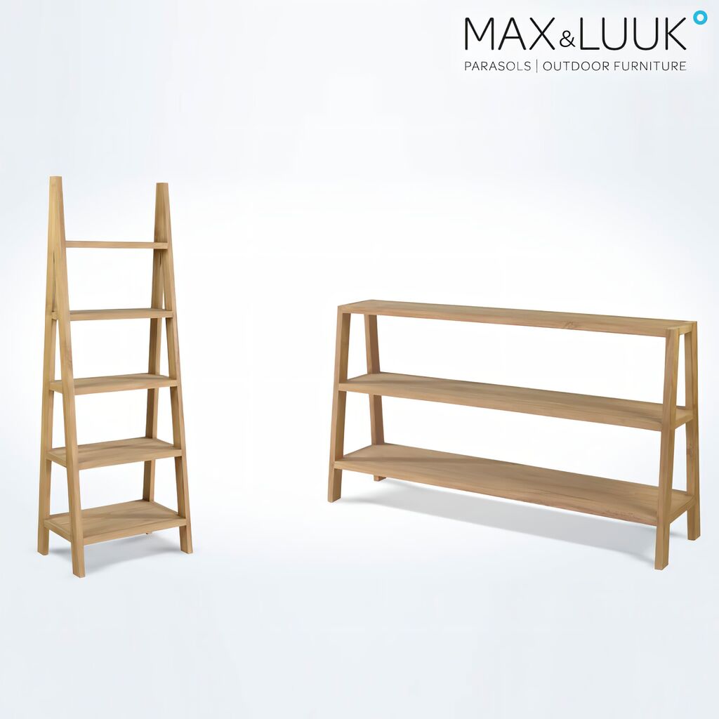  Hohes Regal Aus Teakholz Für Den Garten - Max&Luuk - Puck Regal