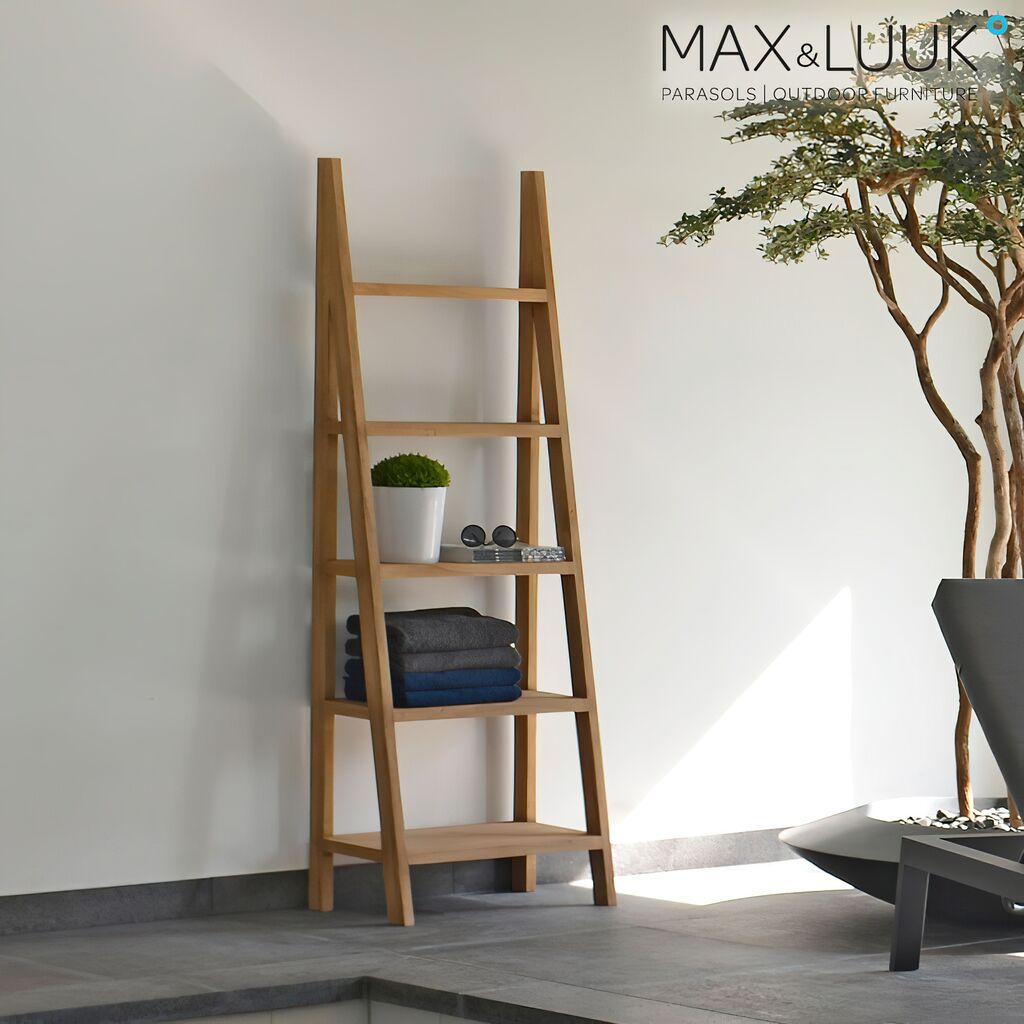  Hohes Regal Aus Teakholz Für Den Garten - Max&Luuk - Puck Regal
