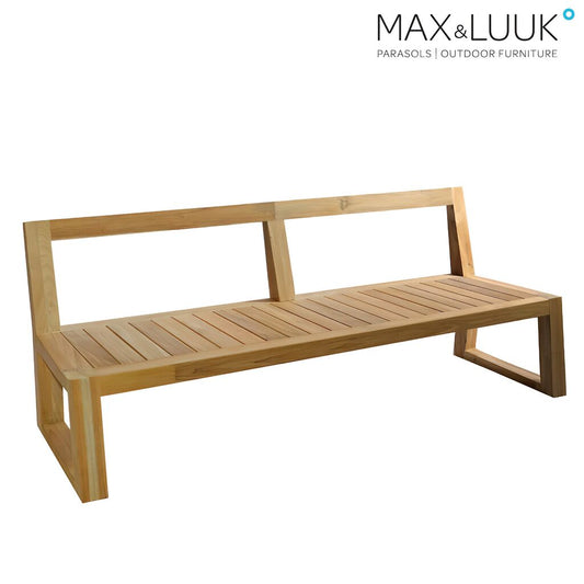  Holzbank Aus Teak Mit Auflagen - Ohne Armlehnen Von Max & Luuk - Alec Bank