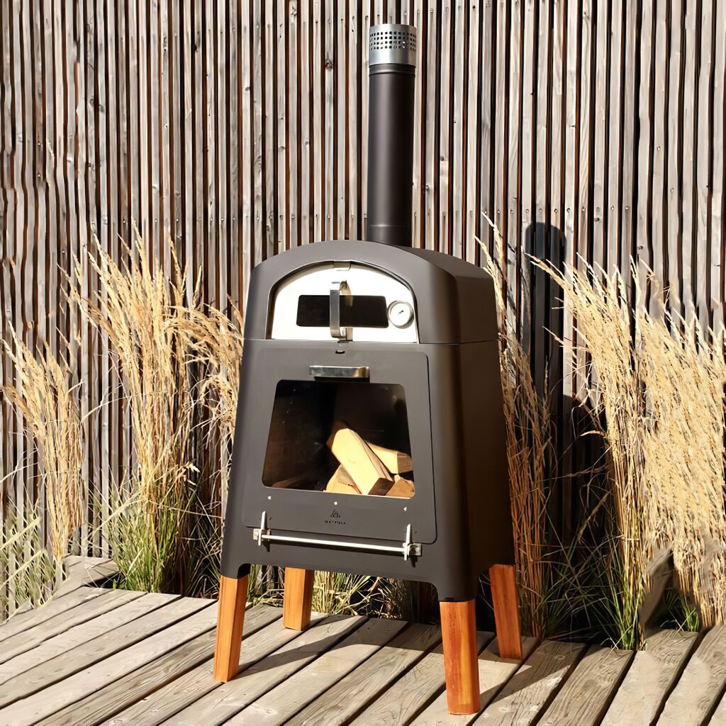  Holzofen Für Den Garten Mit Pizzamodul Und Ofentür - Masuria - Nexo Holzofen