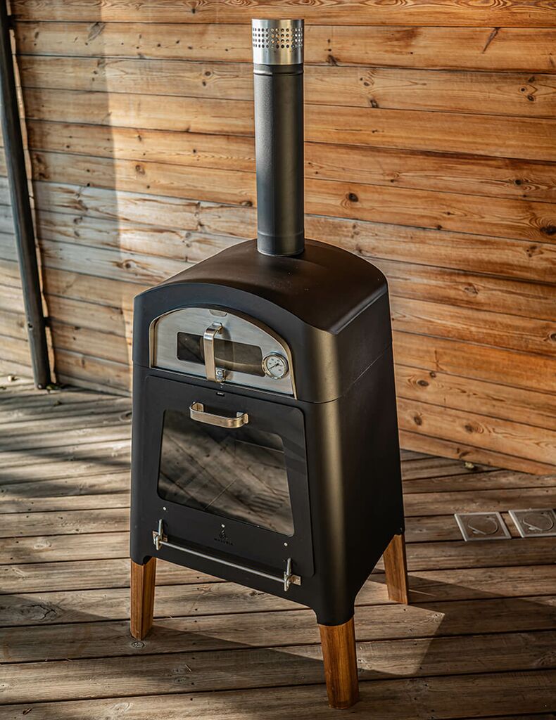  Holzofen Für Den Garten Mit Pizzamodul Und Ofentür - Masuria - Nexo Holzofen