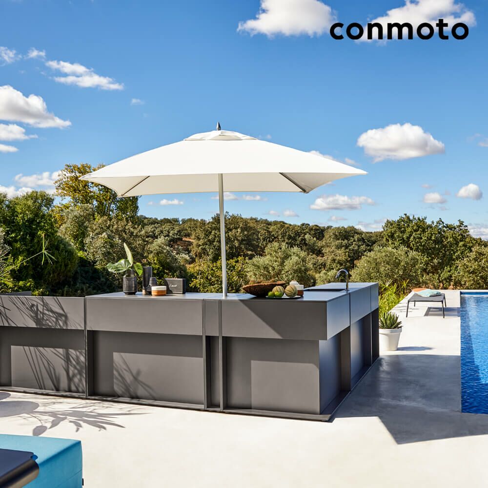  HPL Sonnenschirmständer Für Outdoor-Küchen In Anthrazit - Ticino Sunshade