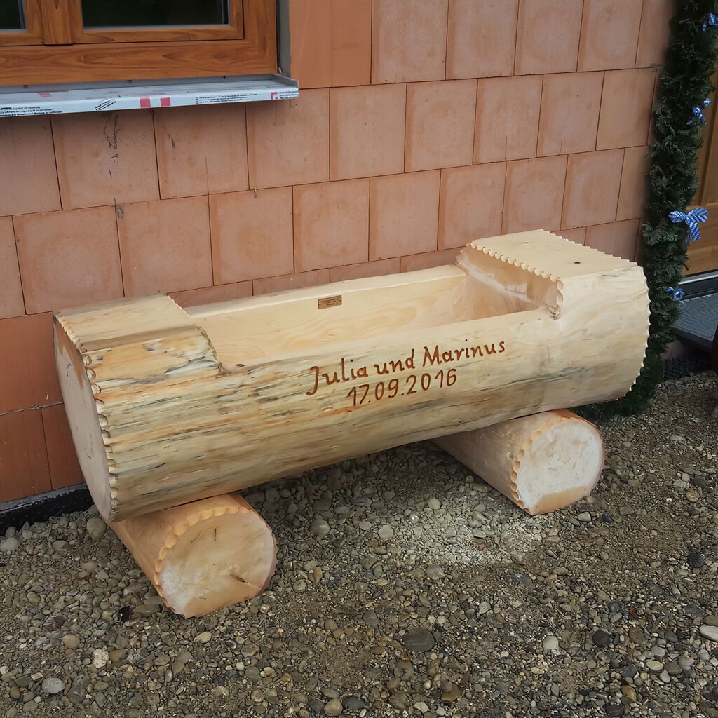 Hütten Baumstammbrunnen Für Den Garten - Allgäu Design - Ostrach
