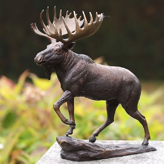  Imposanter Elch Als Bronzeskulptur - Elemo