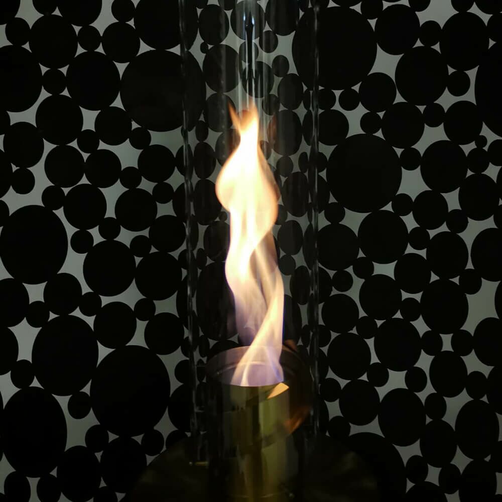  In Handarbeit Gefertigtes Metallkunstwerk Mit Ethanol Windlicht - Mateo