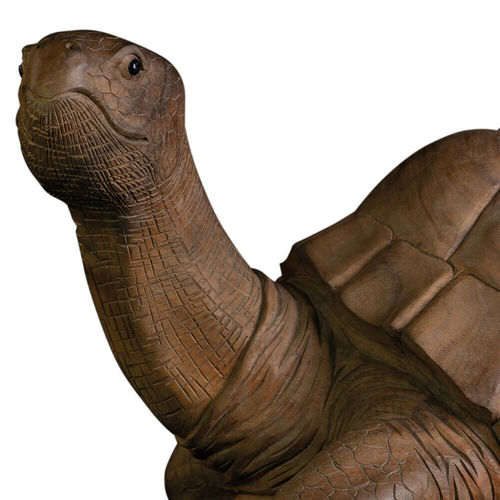  In Handarbeit Geschnitzte Schildkröte Aus Suarholz - Unikat Holzfigur - Nalani