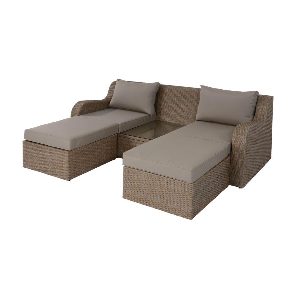  Individuelles Gartensofa Mit Hocker Und Tisch - Sitzmöbel Poan