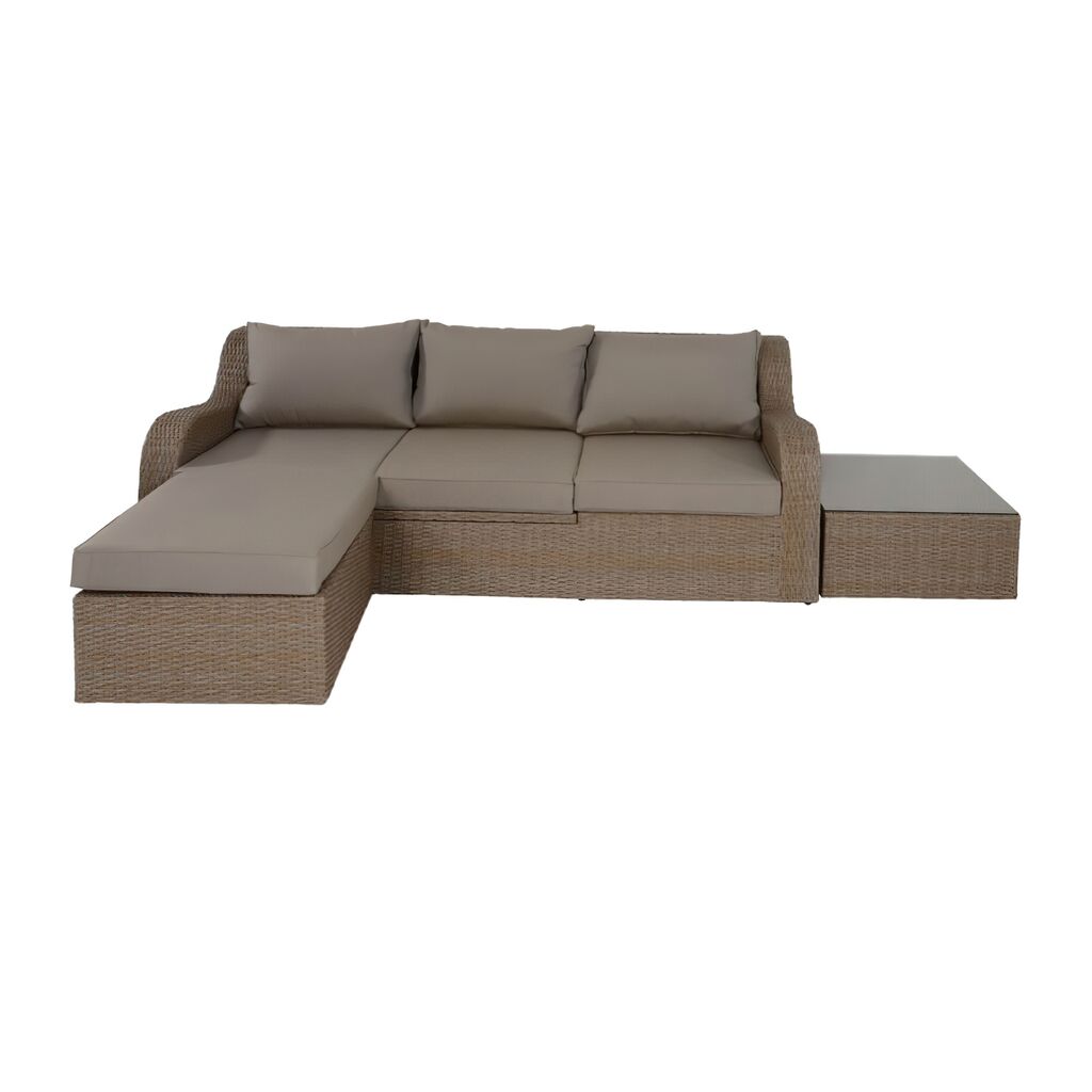  Individuelles Gartensofa Mit Hocker Und Tisch - Sitzmöbel Poan