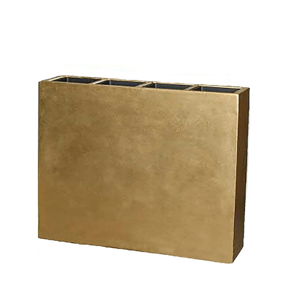  Indoor Raumteiler Zum Bepflanzen Aus Polystone - Gold - Mit Einsätzen - Moussa
