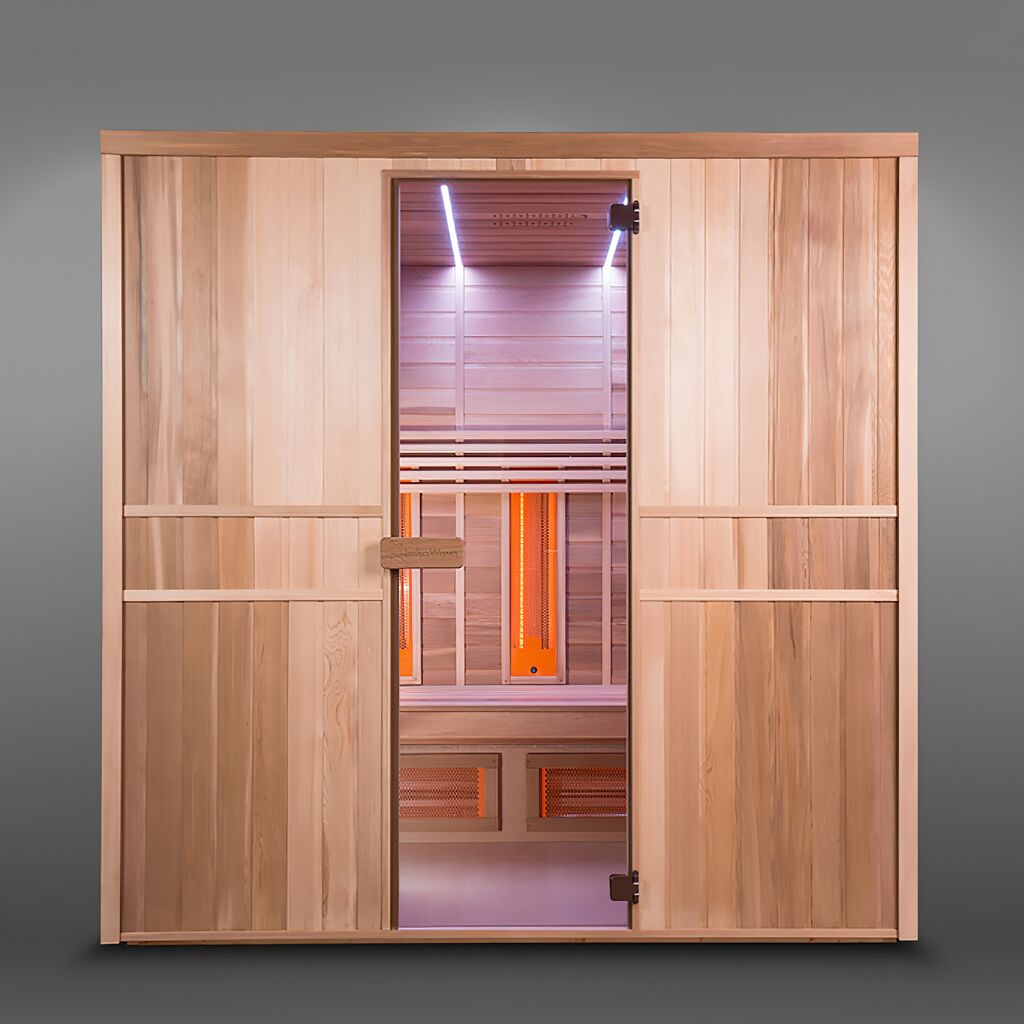  Indoor Sauna & Infrarot Kombination Aus Holz Für Zu Hause - Vollausgestattet - Amneria