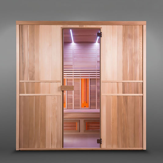  Indoor Sauna & Infrarot Kombination Aus Holz Für Zu Hause - Vollausgestattet - Amneria