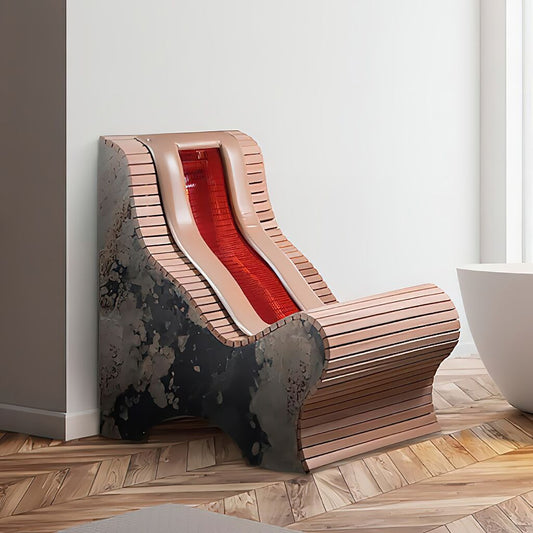  Infrarot Loungebank Aus Holz Mit Eingebauten Strahler Für Wärmetherapie - Edis