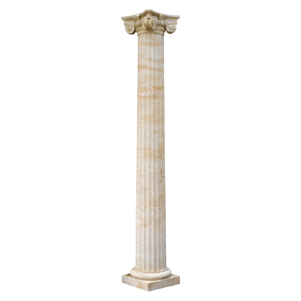 Ionische Säule Mit Sockel Und Kapitell Aus Steinguss - Poto