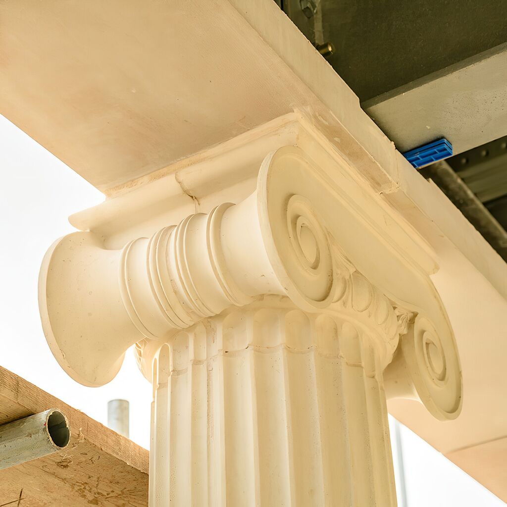  Ionisches Kapitell Für Pilaster Sandsteinguss - Wiglaf