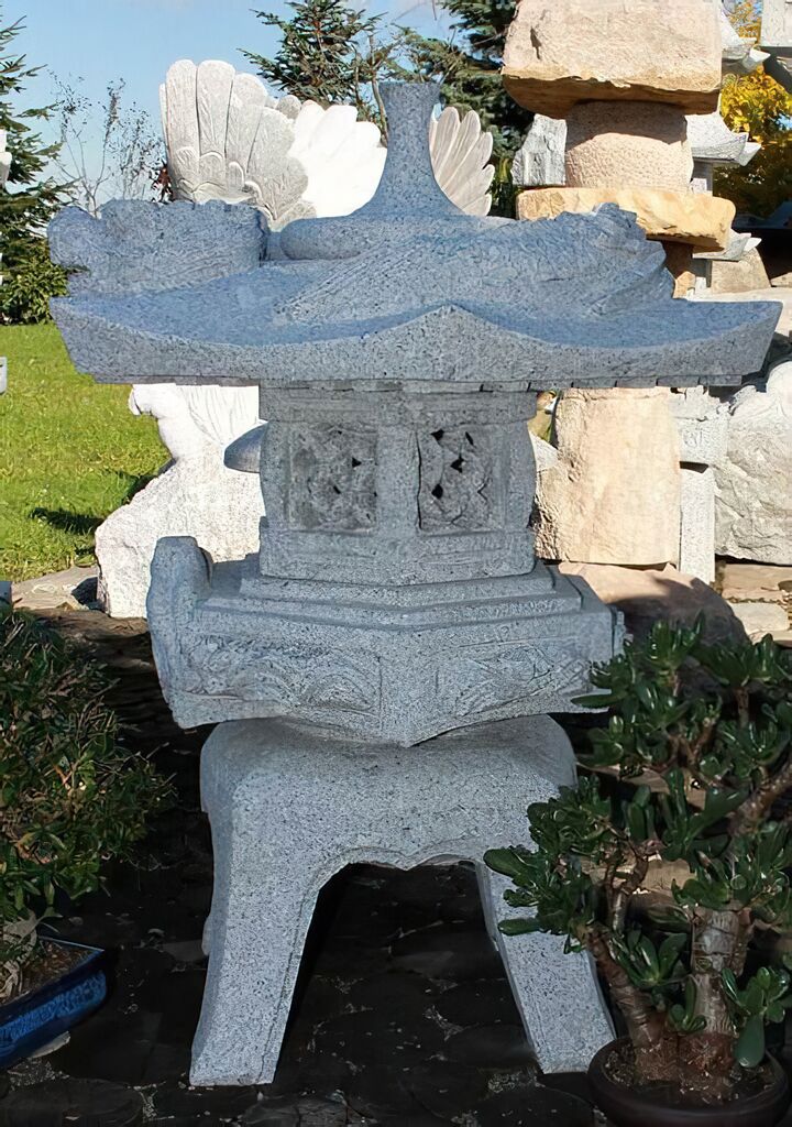  Japanische Garten Stein Laterne - Ichikawa