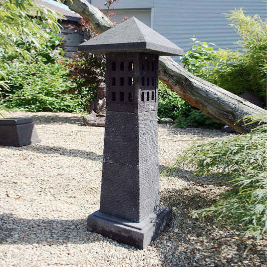  Japanische Laterne Unikat Aus Lavastein - Jakumoto