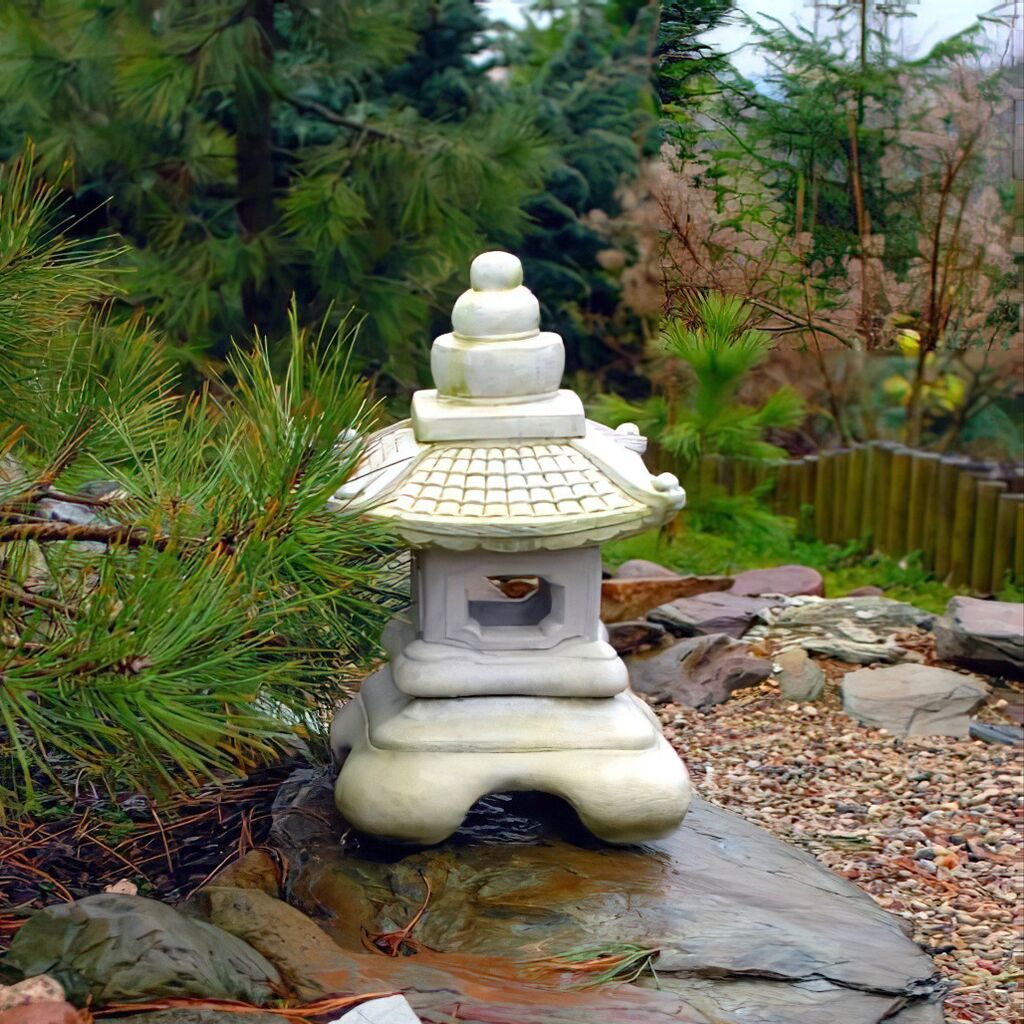  Japanische Outdoor Laterne Aus Steinguss - Lilia