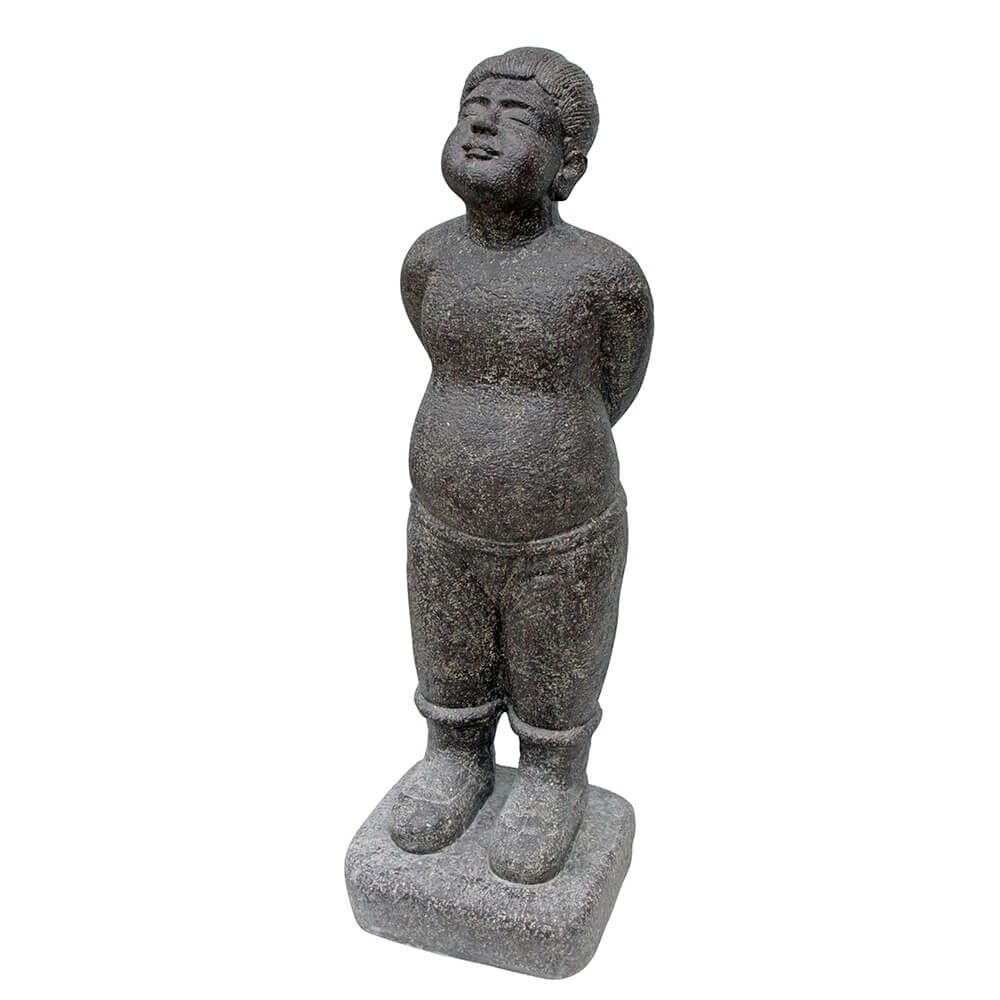  Jungen Skulptur Aus Steinguss Nach Koreanischem Vorbild - Agori