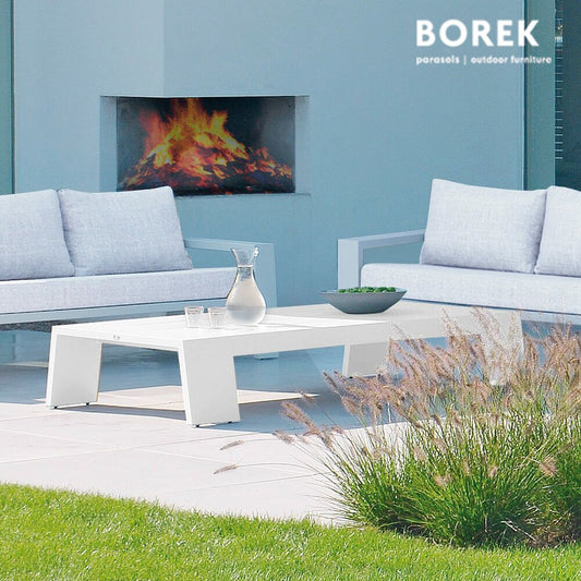  Kaffeetisch Für Den Garten - Borek - Aluminium - 32x183x91cm - Viking Couchtisch
