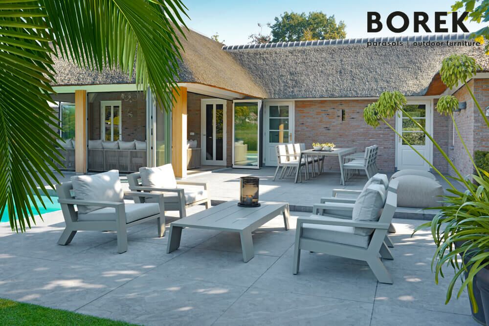  Kaffeetisch Für Den Garten - Borek - Aluminium - 32x183x91cm - Viking Couchtisch