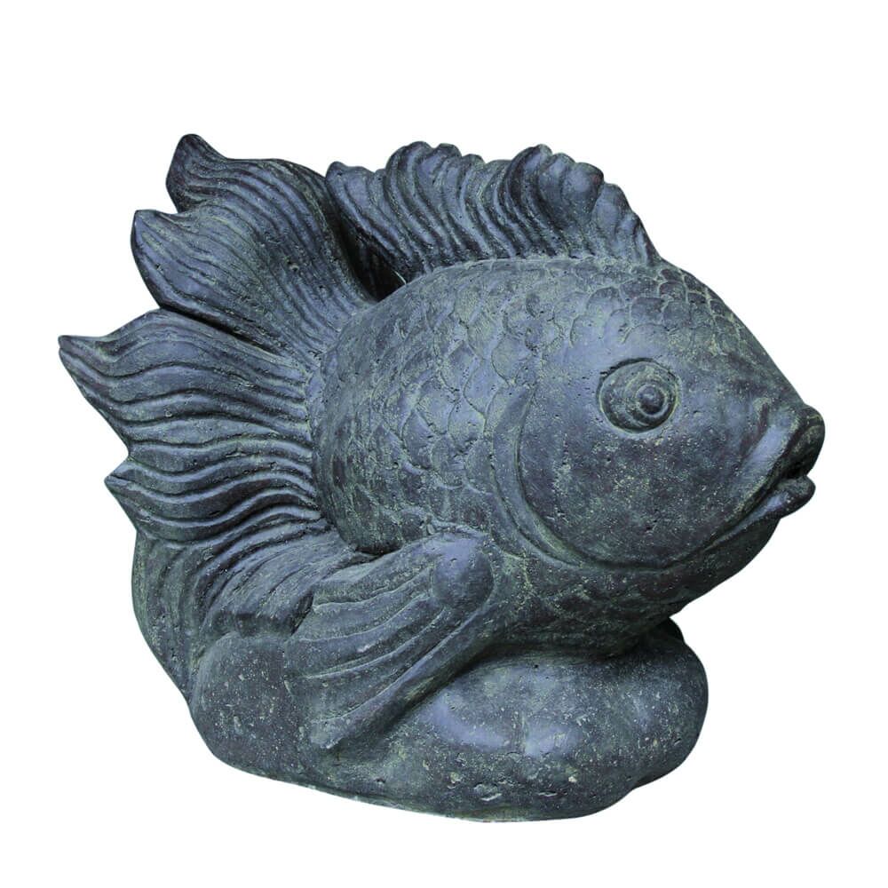  Kampffisch Gartenfigur Als Wasserspiel Aus Steinguss - Chandra