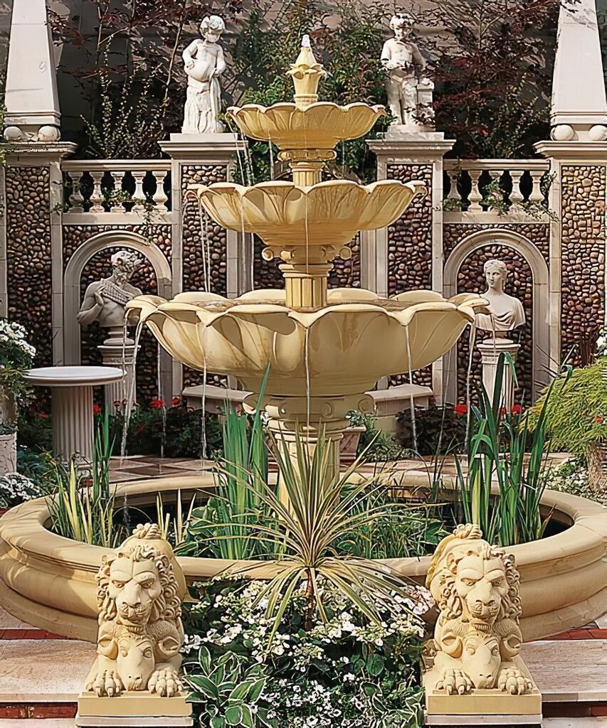  Kaskadenbrunnen Groß Sandstein - Cascato Amora