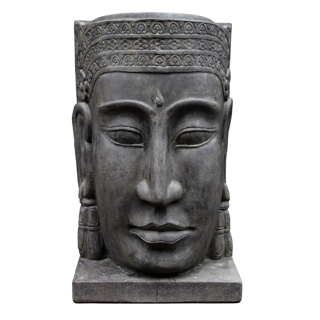  Khmer Kopf Aus Steinguss Für Die Gartengestaltung - Metopo