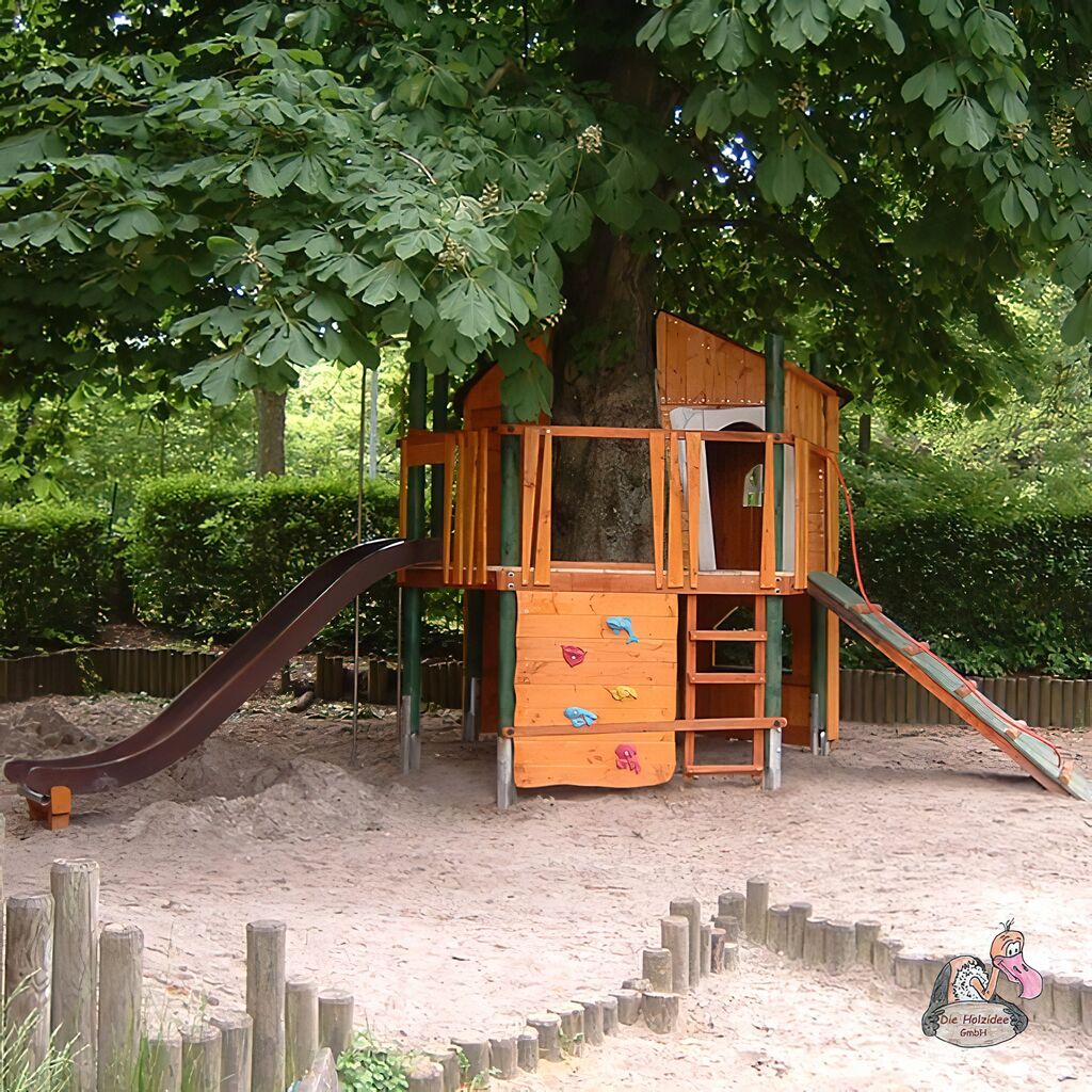  Kinder Baumhaus Zum Klettern Für Den Outdoor Spielplatz Oder Zuhause - Baumhaus Professor Tibatong