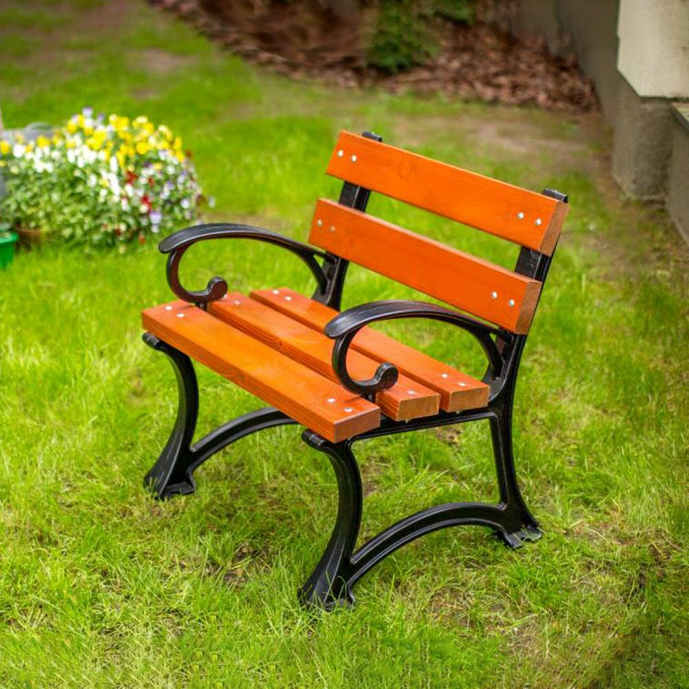  Kinderstuhl Aus Holz Und Gusseisen Zur Gartengestaltung - Sunna