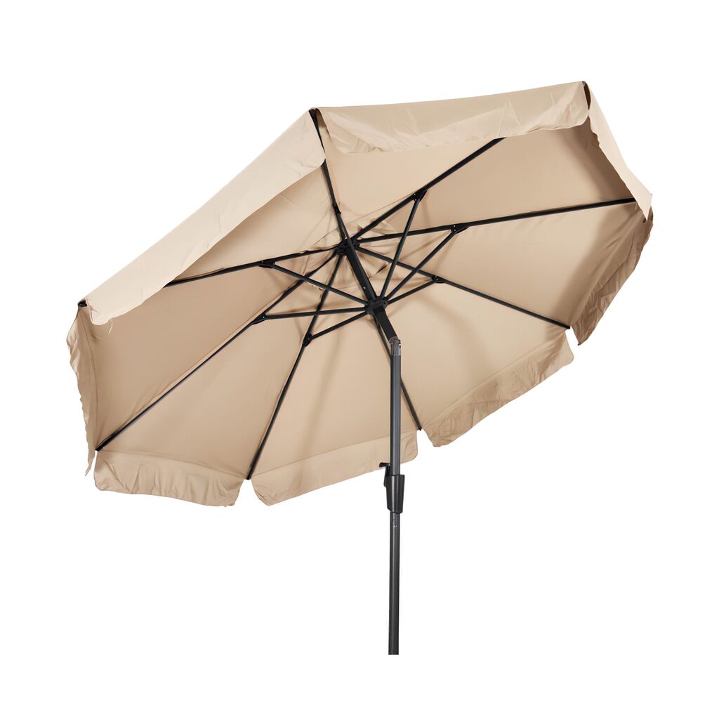  Kippbarer Sonnenschirm Mit Volant - 300cm - Sonnenschirm Hanula