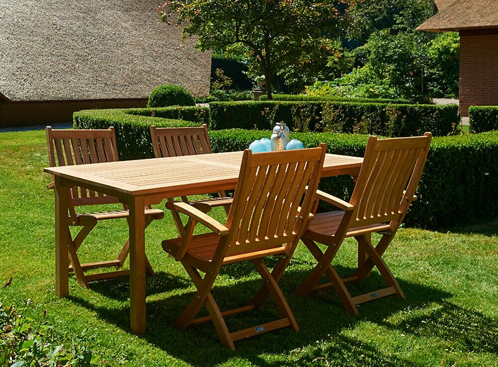  Klappbarer Gartenstuhl Mit Armlehnen Aus Teakholz - Ivy Gartenstuhl