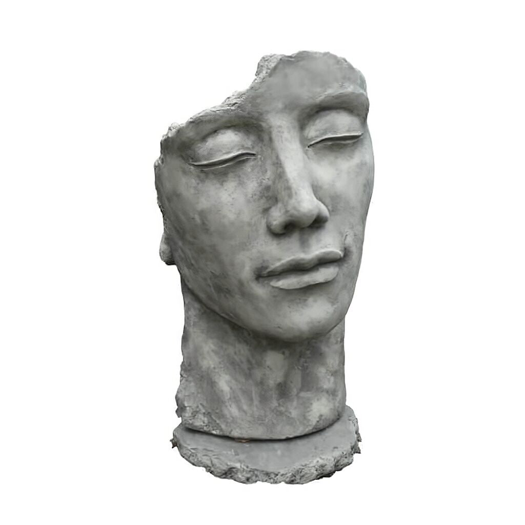  Klassische Gartenplastik - Büste Aus Stein - Mann - Sculptura Masculum