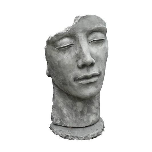  Klassische Gartenplastik - Büste Aus Stein - Mann - Sculptura Masculum
