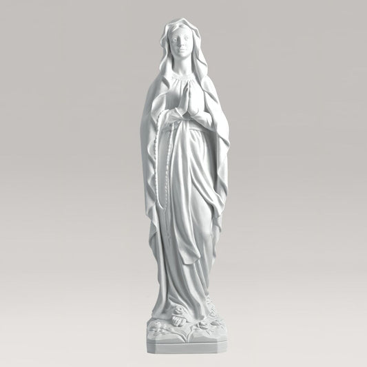  Klassische Madonnenstatue Aus Marmorguss - Madonna Mirabel