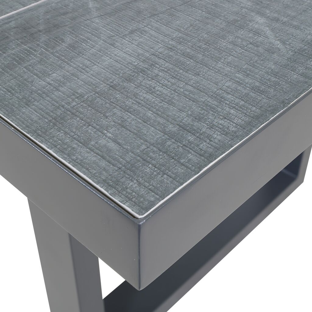  Klassischer 140cm Garten Esstisch Aus Aluminium Und Keramikplatten - Grimani