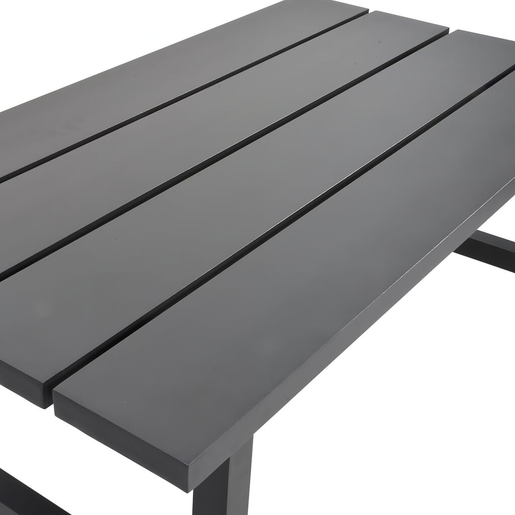  Klassischer Garten Loungetisch Aus Aluminium In Anthrazit - Verino