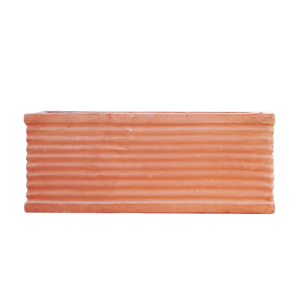  Klassischer Pflanzkübel Aus Terracotta Eckig - Sano