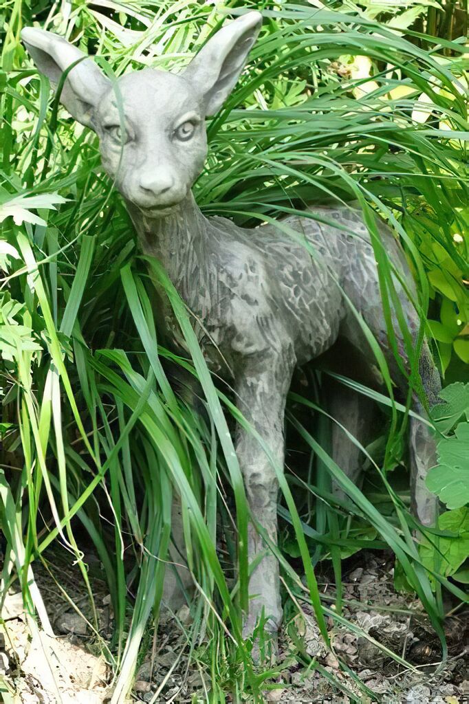  Klassisches Garten Reh Kitz Aus Steinguss - Arietes