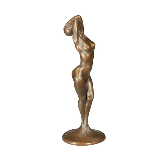  Kleine Bronzefrau Aktskulptur Vom Künstler - Weiblicher Akt